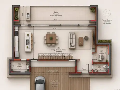 Casa 5 ambientes con 3 baños