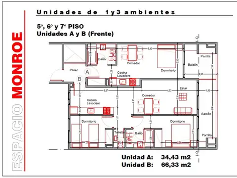 Departamento en Venta de 1 dormitorio