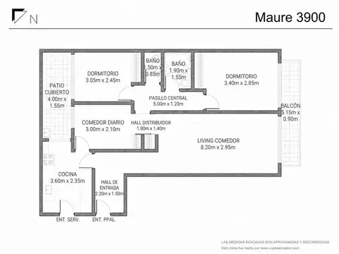 Maure 3900, Piso 1