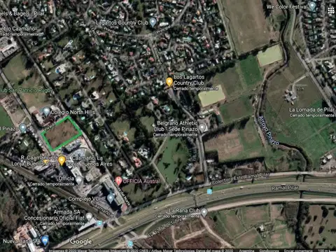 Fracción 9779 m2 sobre Caamaño, en La Lonja, Pilar