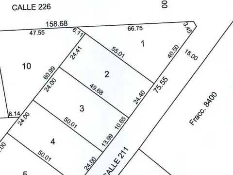 Terreno en Venta de 1214,0 m2