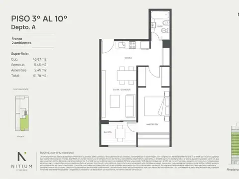 DEPARTAMENTO 4C NITIUM RIVADAVIA