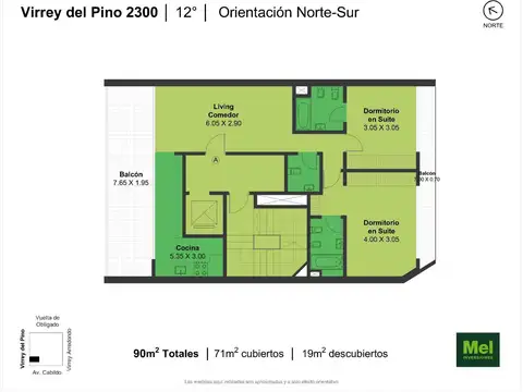 Virrey Del Pino 2300, Piso 12