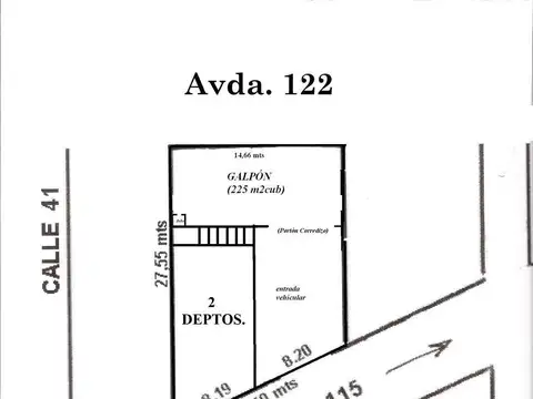 Galpon en Venta 14  mts Fondo