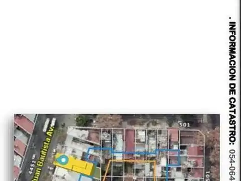 Terreno en Venta 34  mts Fondo