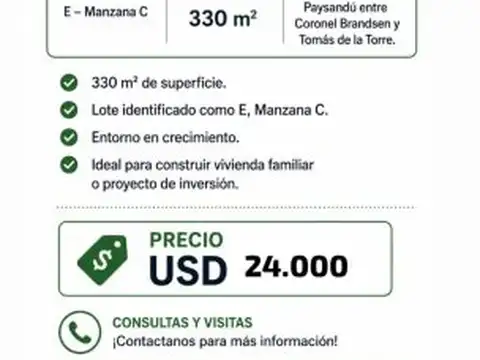 VENTA TERRENO