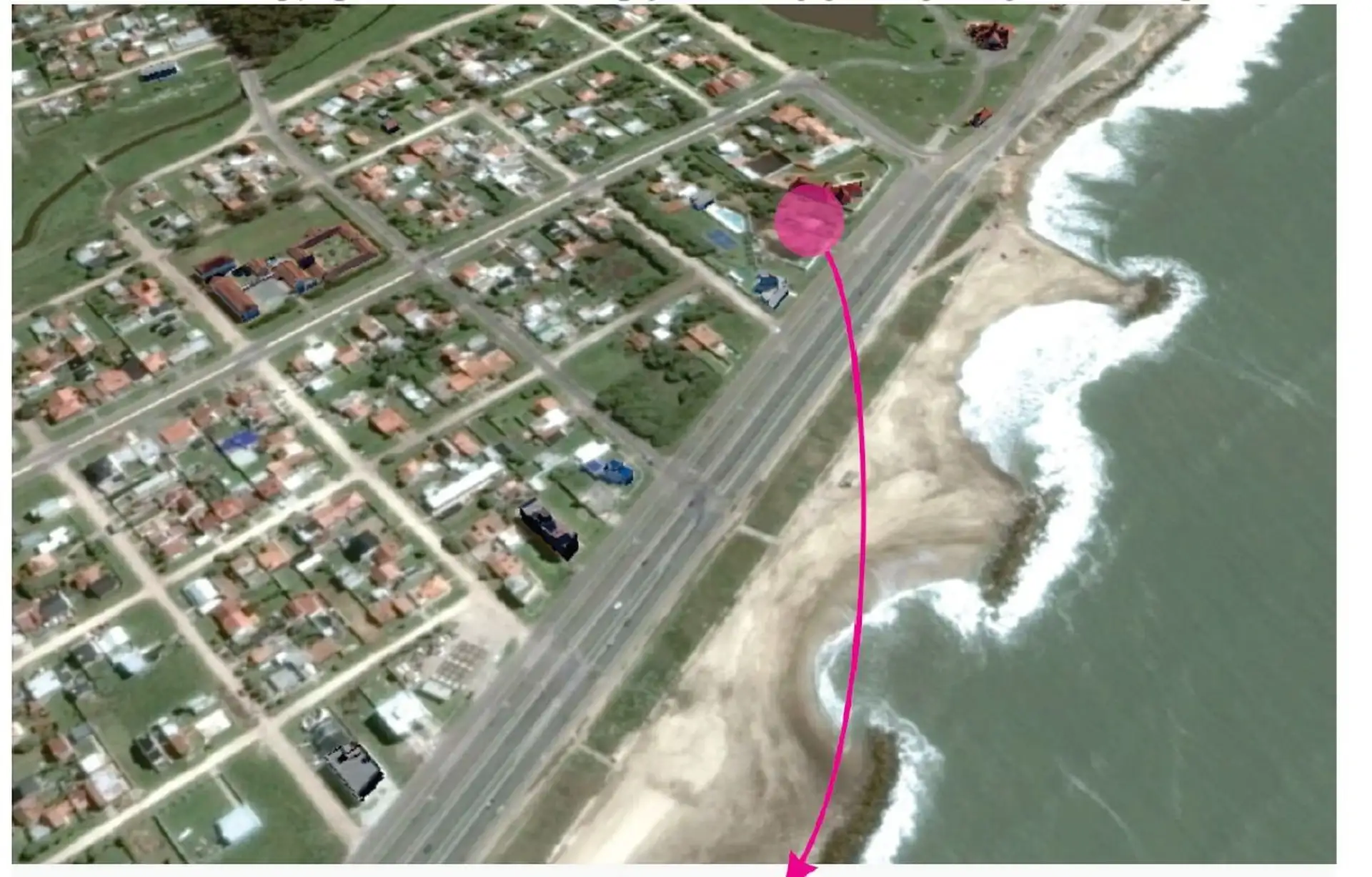 Oportunidad venta gran lote frente al mar Camet