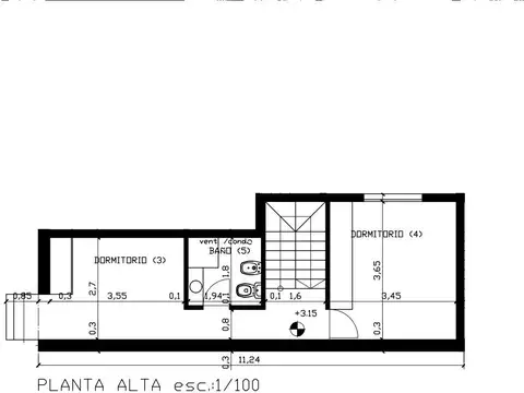 Casa 2 ambientes con 1 baño
