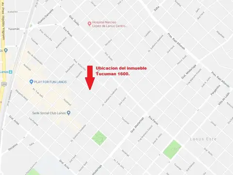 COCHERA EN VENTA, EN LANÚS ESTE.