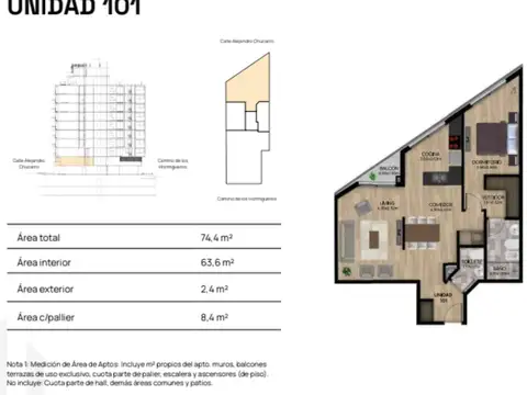 VENTA APARTAMENTO 1 DORM BALCÓN POCITOS POZO