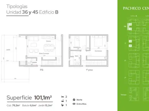 Departamento en Venta de 3 ambientes
