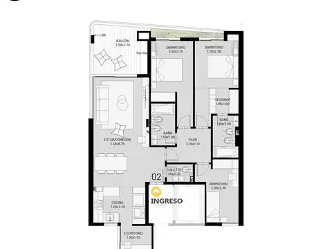Departamento en Venta en Centro, Rosario