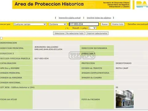 Terreno en Venta en Almagro, USD 1.800.000