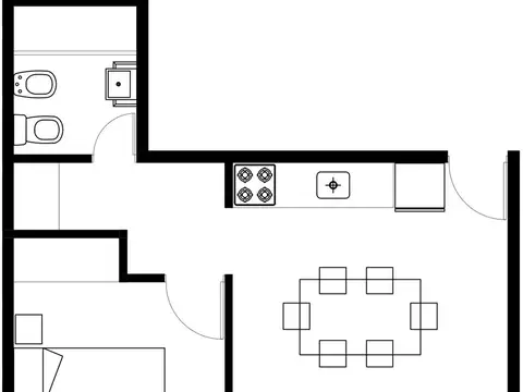 Departamento en Venta de 2 ambientes