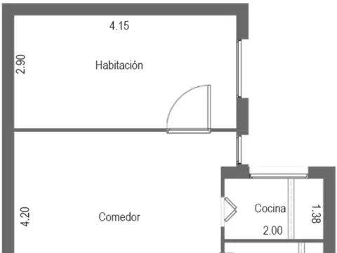 Departamento en Venta de 2 ambientes