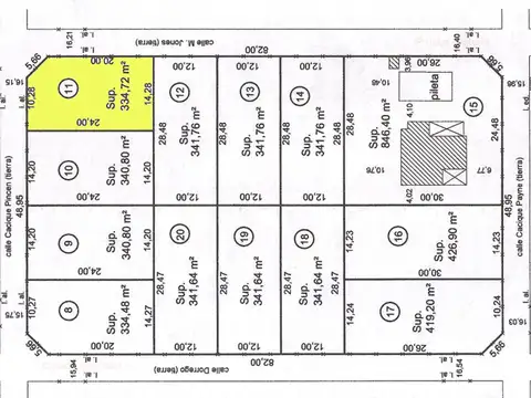 Terreno en Venta de 335,0 m2