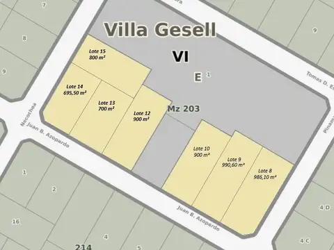 Terreno en Venta 60  mts Fondo