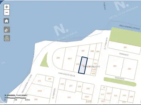 Terreno en Venta de 1634,0 m2