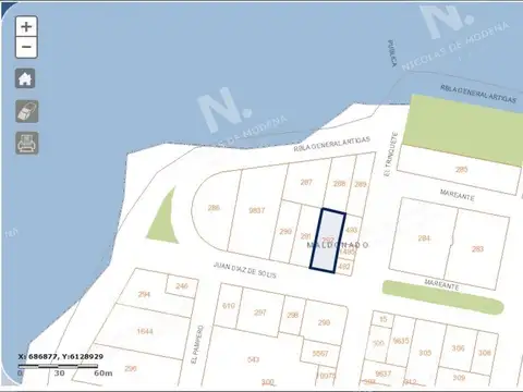 Terreno en Venta de 1634,0 m2