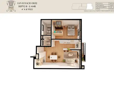 Departamento en Venta en Boedo, USD 163.900