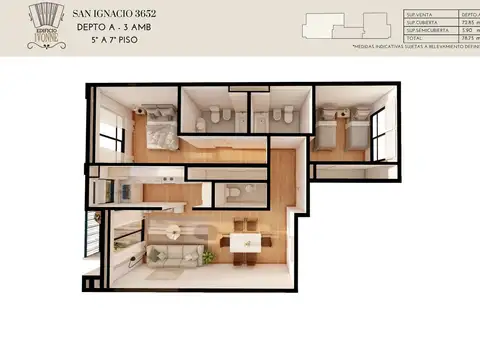 Departamento en Venta al Norte