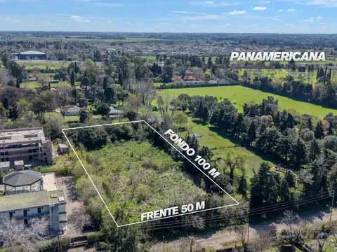 Lote ideal desarrollo de PB + 3 pisos Pilar km 47 