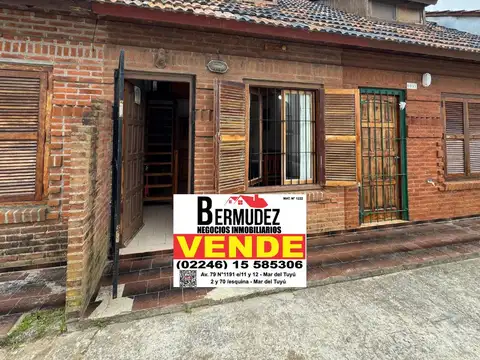 Venta Duplex 3 Ambientes En Mar Del Tuyu Calle 1 Entre 84 Y 85 excelente ubicación 