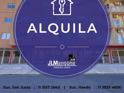 Departamento 2 ambientes con cochera y balcon