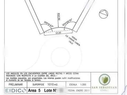 Terreno en Venta de 1010,0 m2