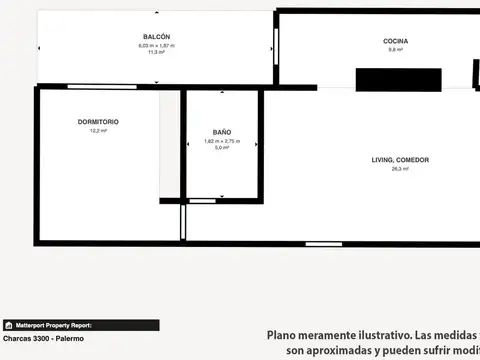 Departamento en Venta en Palermo, USD 186.000