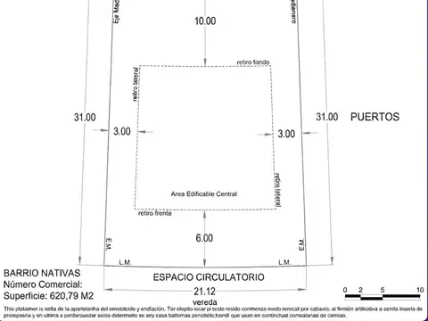 Terreno en Venta en Puertos, USD 160.000