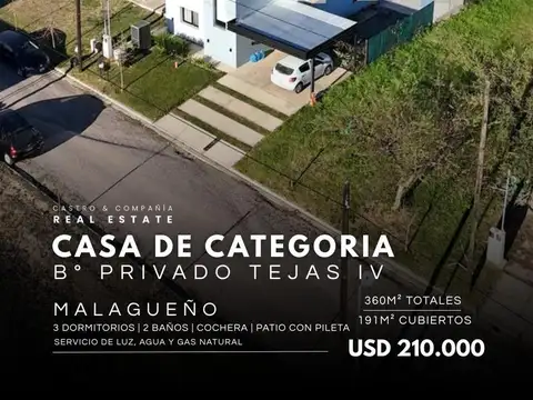 Casa en Venta en Tejas 4, Malagueño