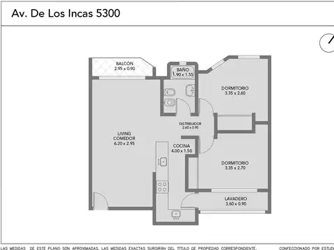 Departamento en Venta de 3 ambientes