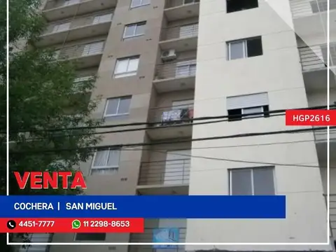 Cochera - Venta - Argentina, San Miguel - Paunero 1847