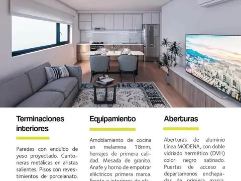 Departamento en Venta con 1 cocheras