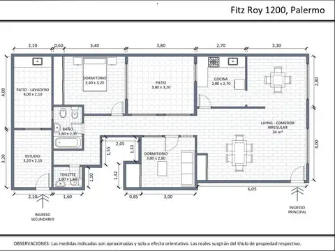 Depto Tipo Casa en Venta en Palermo, USD 250.000
