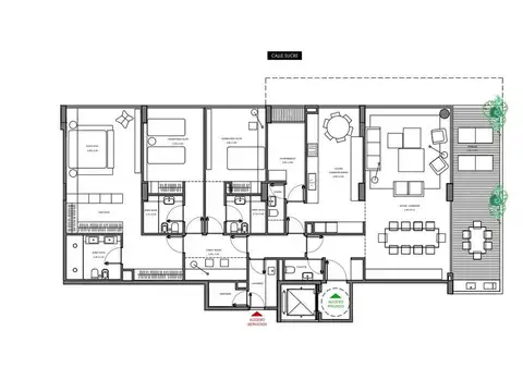 Departamento 4 ambientes con 1 baño