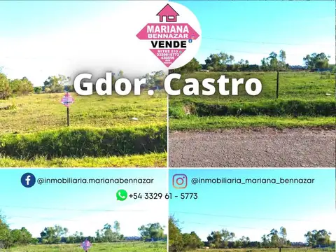 TERRENO EN VENTA - GOBERNADOR CASTRO