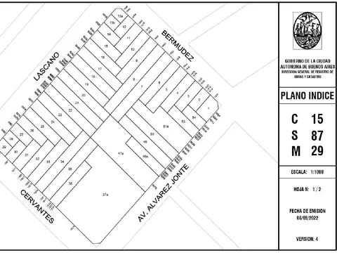 LOTE DE TERRENO DE 8.66 x 35 EN MONTE CASTRO