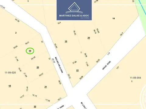 Terreno en Venta de 853,0 m2