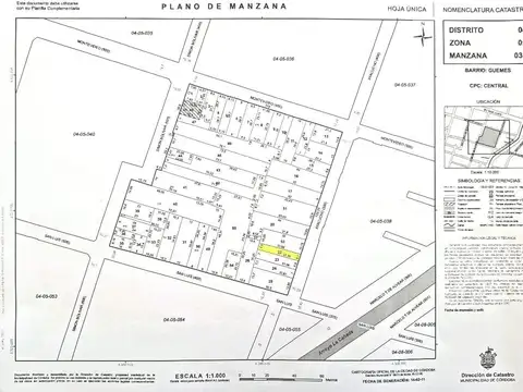 TERRENO EN VENTA ZONA CENTRO- CORDOBA CAPITAL