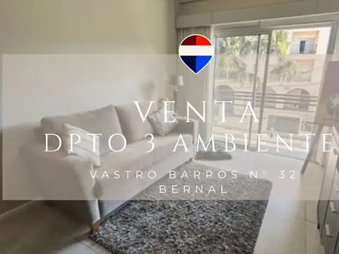 VENTA DEPTO 3 AMB EN BERNAL CENTRO APTO CREDITO