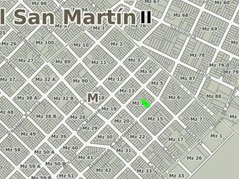 Terreno en Venta 8  mts Frente