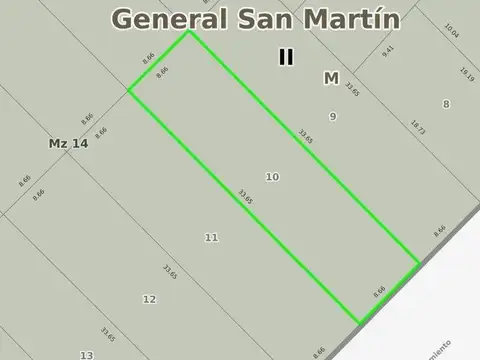Terreno en Venta en General San Martin, USD 75.000