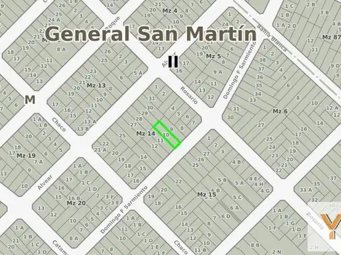Domingo Faustino Sarmiento e/ Rosario y Chaco