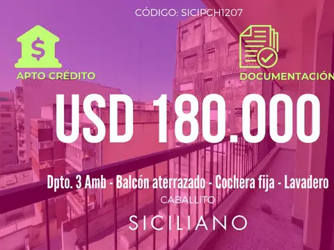 Departamento en Caballito