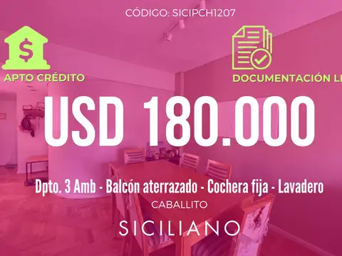 Departamento en Caballito