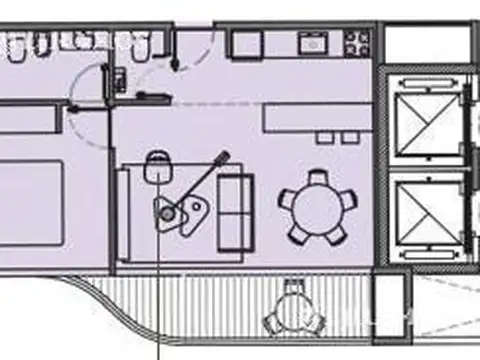 Departamento en Venta de 2 ambientes
