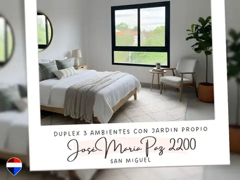 DUPLEX 3 ambientes parque cochera San Miguel