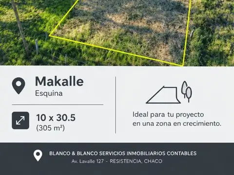 Se vende terreno en makallé